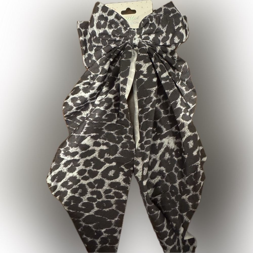 Leopard Print Hair Bow